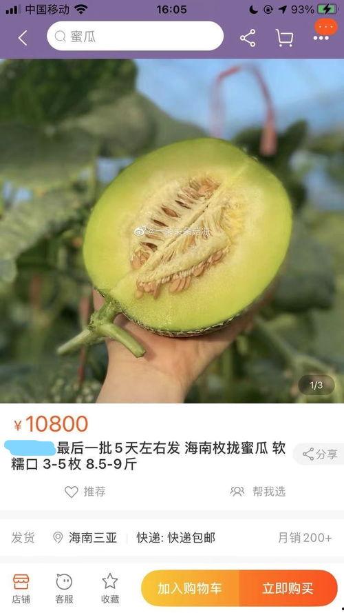 今日金香玉蜜瓜价格走势,今日行情解析与趋势预测